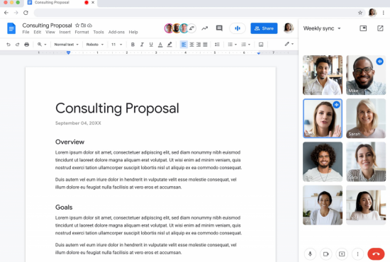 The Integration of Google Meet with Google Docs, Sheets and Slides  will enable Seamless Collaboration